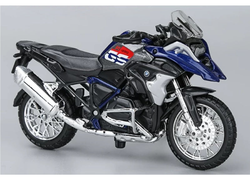 1:18 BMW R 1200 GS 2017 Metal Grey/Blue  Maisto  Diecast Motorcycle Model