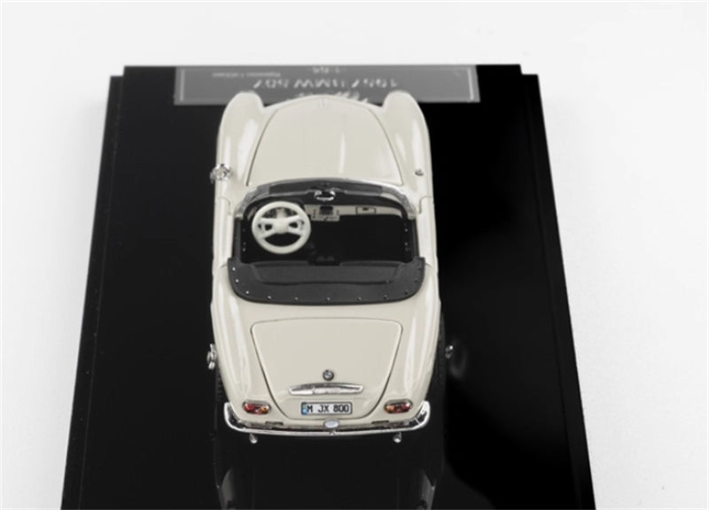 GFCC BMW 507 Roadster Retro Car 1957 Convertible White Limited Edition Soft top 1:64 car Pre-built Model view7