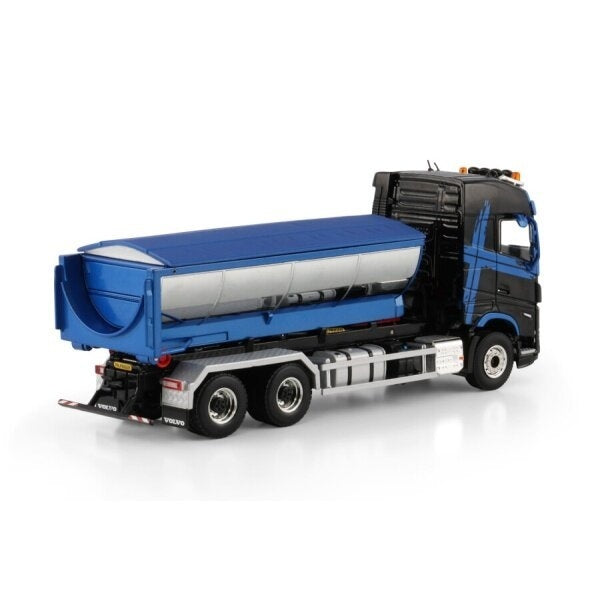 1:50 Volvo FH5 RIGED TRUCK WITH HOOKLIFT SYSTEM 6X4 + ASPHALT CONTAINER WSI DIECAST Model
