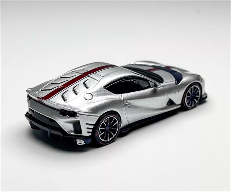 TOC Ferrari FE812C Coupe Sports SANU SILVER 1:64 Car Pre-built Model