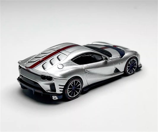 TOC Ferrari FE812C Coupe Sports SANU SILVER 1:64 Car Pre-built Model