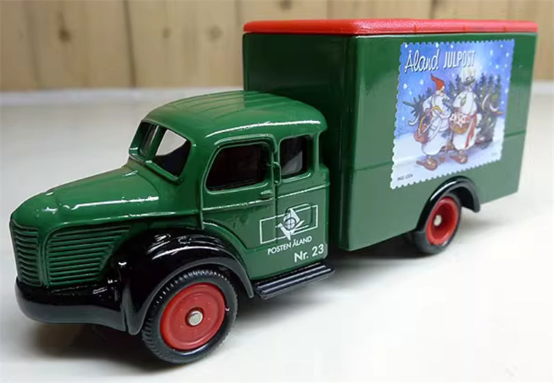 CORGI Samlarbil NR 23 Christmas Snowflake Painted Postal Express Vehicle 1:43 Truck Pre-built Model