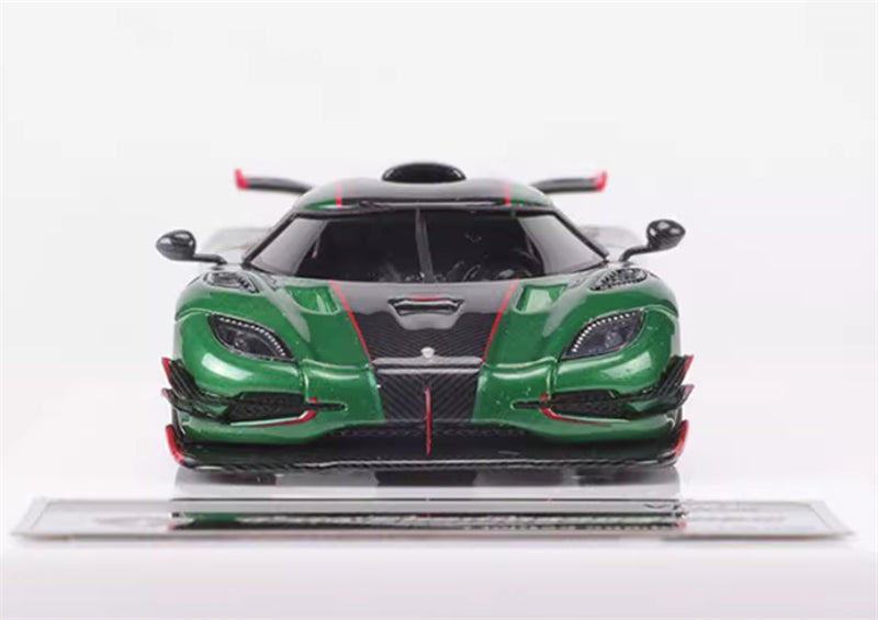 VMB Koenigsegg one 1 Supercar Green Limited Edition 399PCS ONLY 1:64 Car Pre-built Model view9