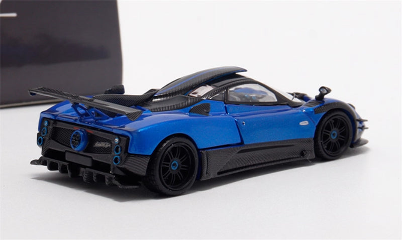 HKM Premium Pagani Zongta 760 hardtop blue Limited Edition 999PCS ONLY 1:64 Car Pre-built Model view4