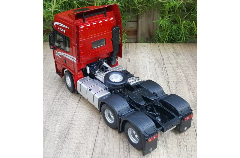 SHACMAN Delong X5000 Tractor Red I-SAVE 1:24 Truck Pre-built Airliner Model Display view2