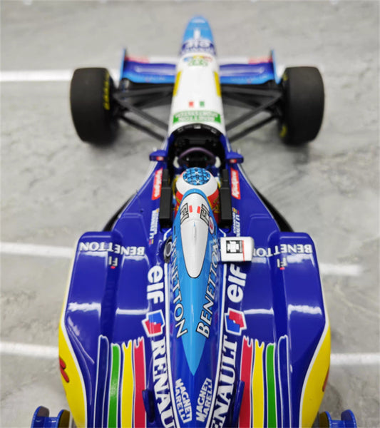 MINICHAMPS Benetton Renault B195 Michael Winner French GP 1995 Limited Edition 1:18 Car Pre-built Model view2