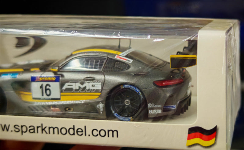 Spark Mercedes AMG GT3 Winner VLN 2016 #16 Limited Edition 500PCS ONLY 1:43 Car Pre-built Model view5