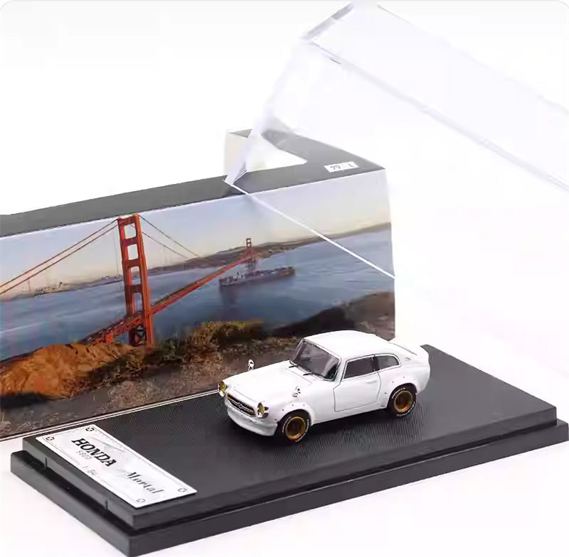 Mortal Honda S800 Limited Edition 499PCS ONLY white 1:64 Car Pre-built Model view6