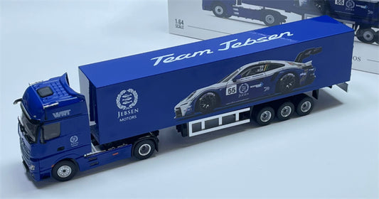 1:64 Mercedes-Benz CUP#55 Blue MODERNART DIECAST Trailer & Tractor Model