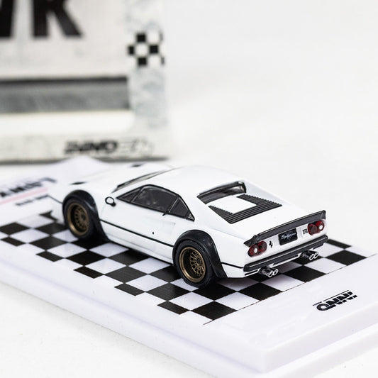 INNO64 Ferrari 308 GTB LBWK Wide Body Modified Edition White 1:64 car Pre-built Model view2