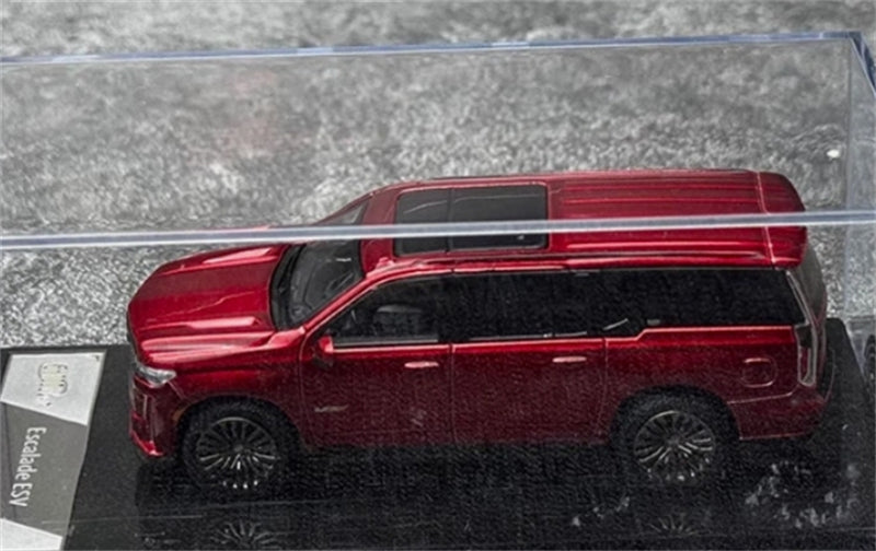 Shadow pro Cadillac Escalade ESV 2023 SUV Burgundy Red 1:64 car Pre-built Model view4