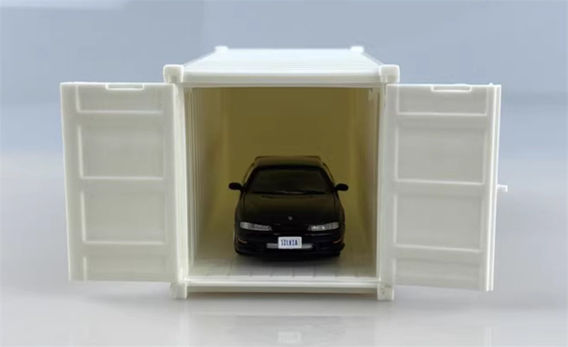 CATERPILLAR NISSAN SILVIA S14 black Right hand drive 1:64 Car Pre-built Model