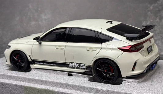 1:18 Honda Civic Type R FL5  Championship White HKS MOTORHELIX Limited Edition 499PCS ONLY DIECAST Model