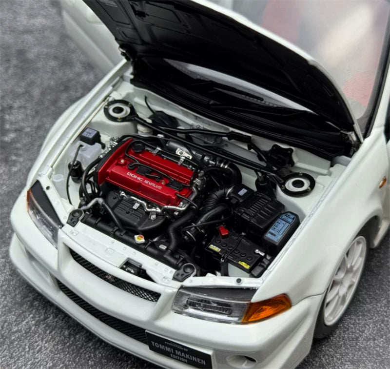 1:18 Mitsubishi Lancer Evolution VI (6.5) GSR T.M.E  Scotia White MOTORHELIX Limited Edition 699PCS ONLY DIECAST Model