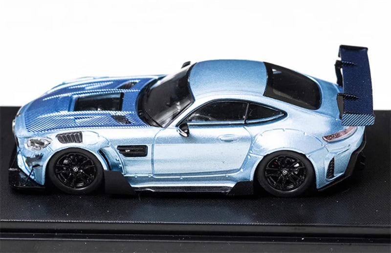 1:64 Mercedes Benz AMG GTS Widebody Ice Blue Rhino Model DIECAST Limited Edition 499pcs ONLY Model