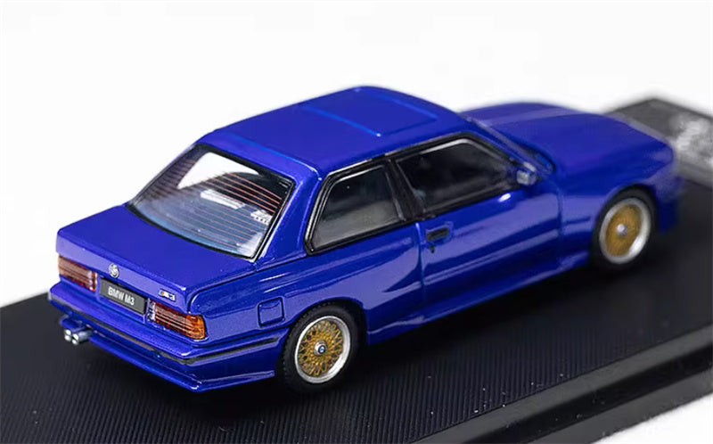 Mortal BMW M3 E30 Sport Evolution Openable Hood Detachable tail wing Pearl Blue Limited Edition 899PCS ONLY 1:64 Car Pre-built Model view4