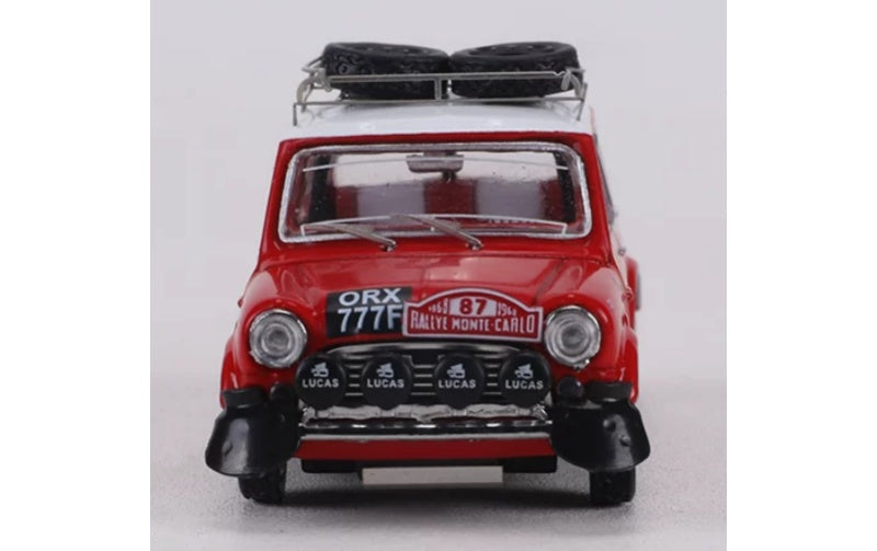 1:64 Mini Cooper S RALLYE MONTE-CARLO 1968 Red GCD #87 RHD DIECAST Model