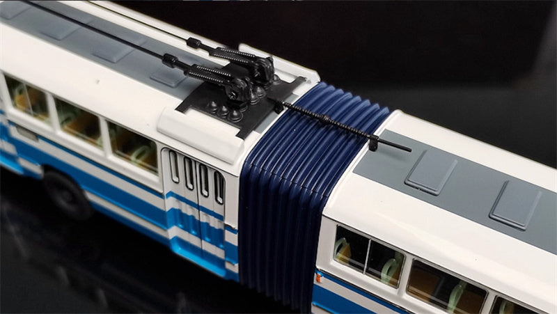AUTO-GLIMPSE Shanghai Bus SK561G articulated trolley bus blue 1:64 Bus Pre-built Model view3