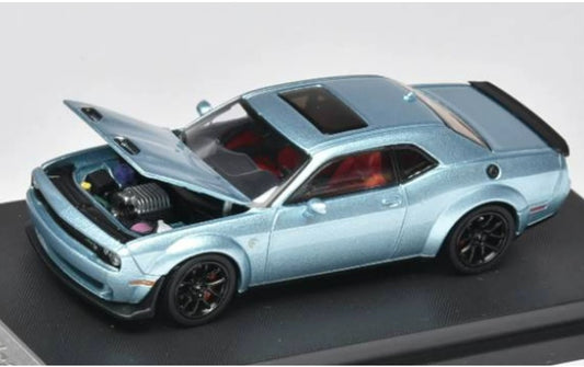 1:64 DODGE SRT Hellcat  Ice Blue Stance Hunters  Limited Edition 499PCS ONLY DIECAST Model