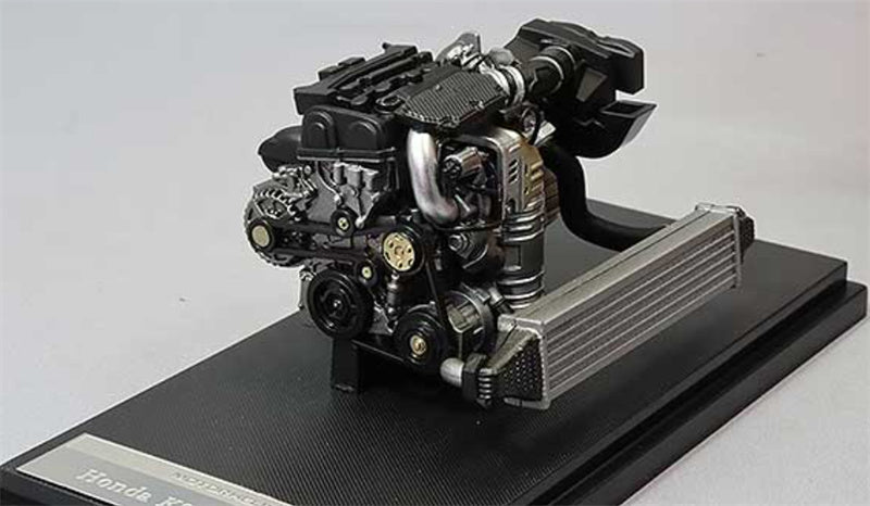 MOTORHELIX Honda K20C FL5 Civic ENGINE 1:18 Car Accessories Pre-built Model view3