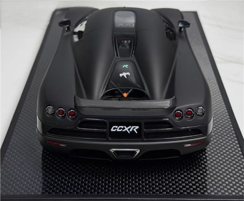 1:18 Koenigsegg CCXR 2010 Storm Black VMB Resin Car Model view6