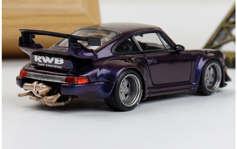 1:64 Porsche RWB 964 Chameleon Purple SW Wide body modification Limited 500 pcs DIECAST Car Model