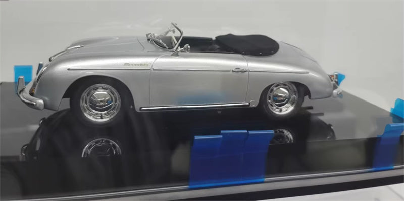 1:18 Porsche 356A silver Amalgam convertible Resin Car Model view3