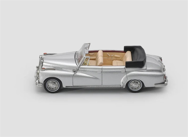 Mortal Model Mercedes Benz TYP 300D Cabriolet W189 Silver Limited Edition 799PCS ONLY LHD 1:64 car Pre-built Model view4
