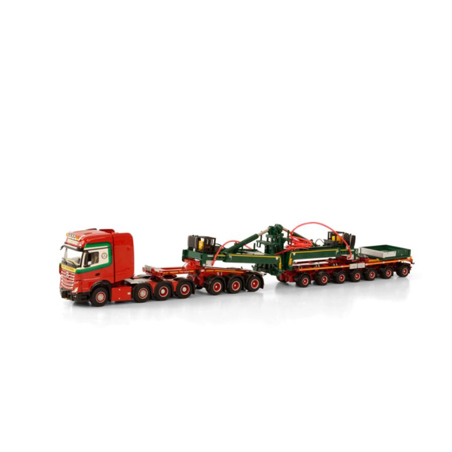 WSI MERCEDES  ACTROS MP4 SLT GIGA SPACE 8X4 SPACE SLT NOOTEBOOM MWT 3+7 G. VLASTUIN 1/50 DIECAST Truck Lorry