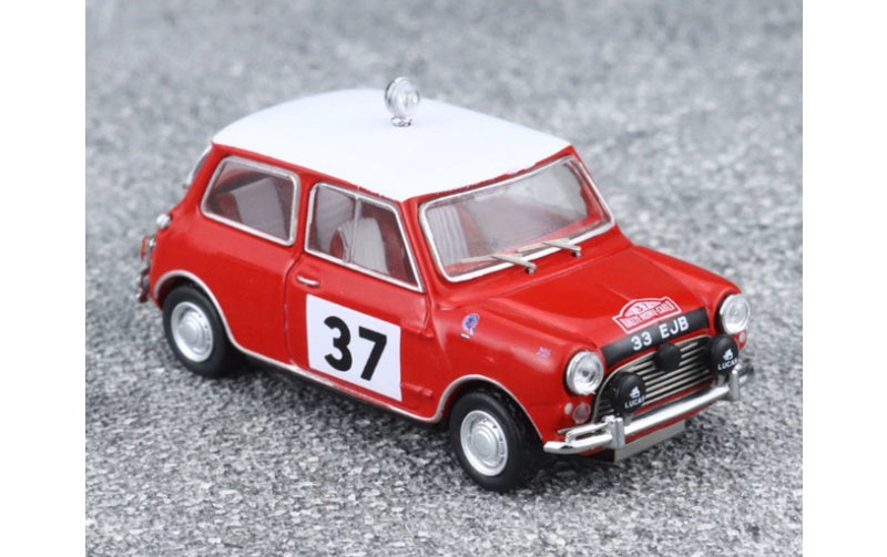 1:64 Mini Cooper S RALLYE MONTE-CARLO 1964 Red GCD #37 RHD DIECAST Model