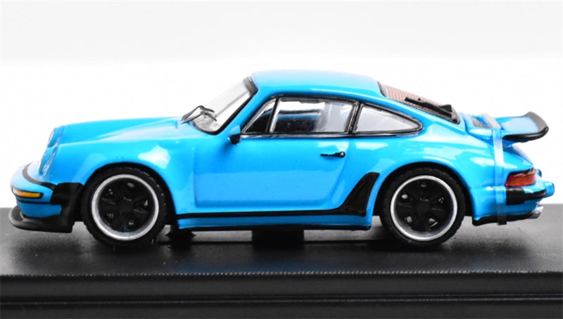 Rhino Model Porsche Singer Turbo Study 930 Blue hardtop version 1:64 Car Pre-built Model view3