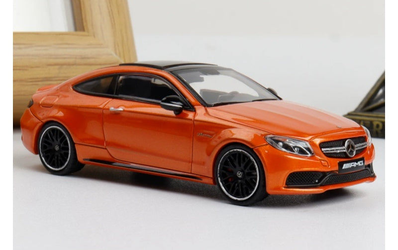 1:64 Mercedes-Benz AMG C63s  Sunset Orange Howie Model  Limited Edition 499PCS ONLY DIECAST Model