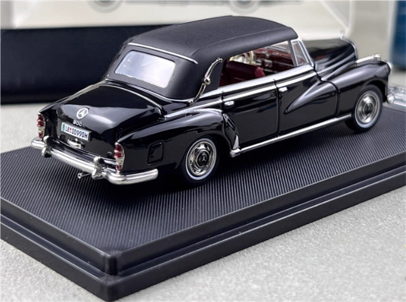 SEEKER Mercedes Benz 300D Adenauer W189 1959 convertible Soft top Black 1:64 Car Pre-built Model view2
