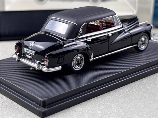 SEEKER Mercedes Benz 300D Adenauer W189 1959 convertible Soft top Black 1:64 Car Pre-built Model view2