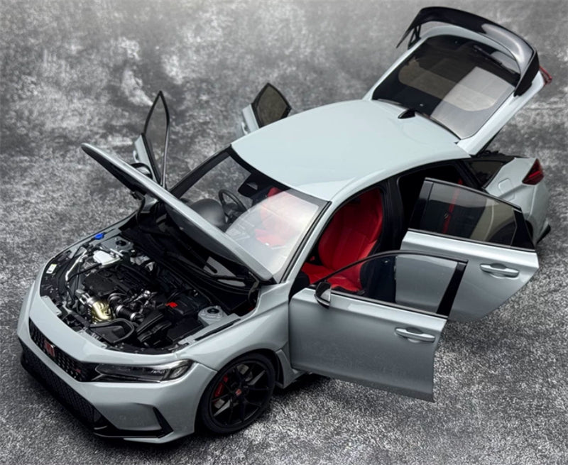 1:18 Honda Civic Type R FL5  Supersonic Grey MOTORHELIX Limited Edition 299PCS ONLY DIECAST Model