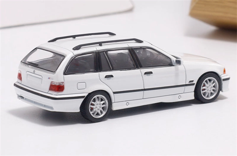 Mortal BMW E36 WAGON Foshan Exhibition Edition White 1:64 Car Pre-built Model view5