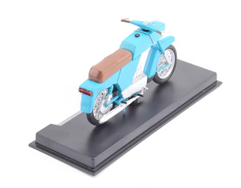 Modimio Soviet Minsk M-106 Motorcycle Blue motorcycle Pre-built Airliner Model Display view4