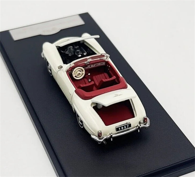 GFCC Mercedes Benz 190SL Convertible Luxury Classic Car White 1957 Soft top 1:64 car Pre-built Model view7