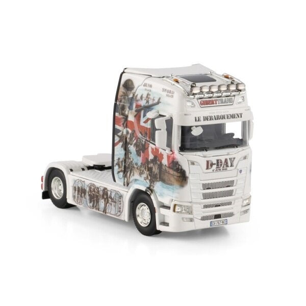 1:50 Scania GIBERTTRANS (D-DAY) S HIGHLINE CR20H 4X2 WSI DIECAST Model