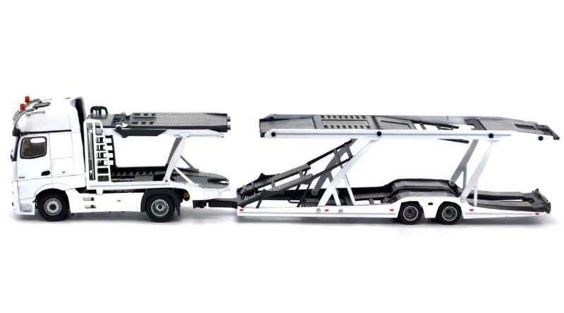1:64 Mercedes-Benz Actros High top electronic mirror LHD  White Unique Model x Tiny  DIECAST Model