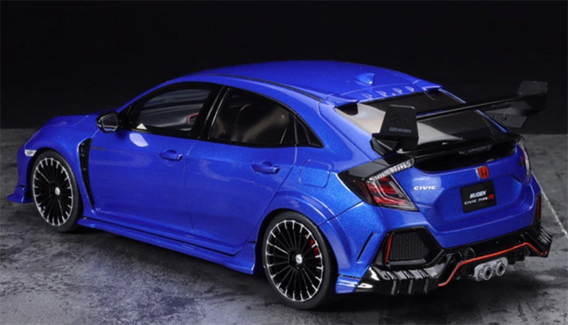 1:18 HONDA CIVIC FK8 2020 Blue OTTO Resin Car Model view5
