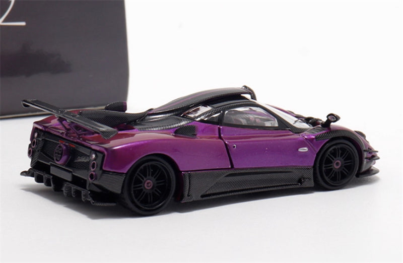 HKM Premium Pagani Zongta 760 hardtop Purple Limited Edition 999PCS ONLY 1:64 Car Pre-built Model view5