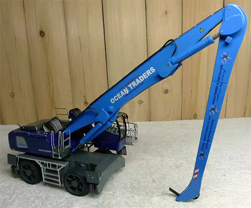 NZG  Liebherr  LH 80 M grab excavator  Ocean Traders blue 1:50 Truck Pre-assembled Model Display