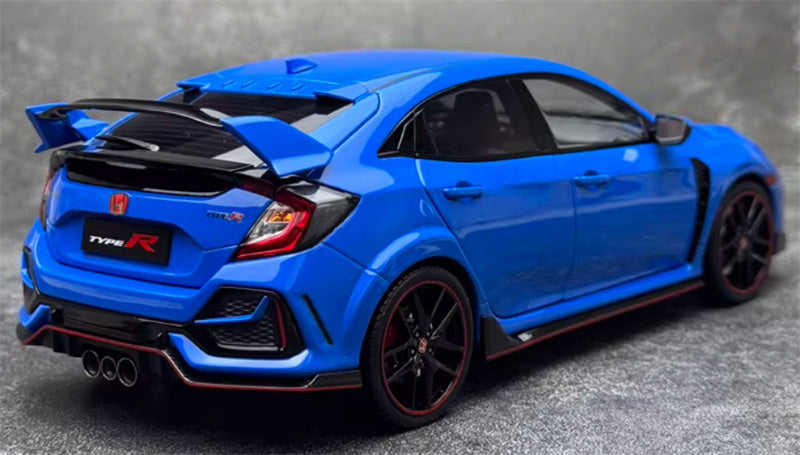 LCD-MODELS Honda Civic TYPE R FK8 2020 model Racing Blue 1:18 Car Pre-built Model view10