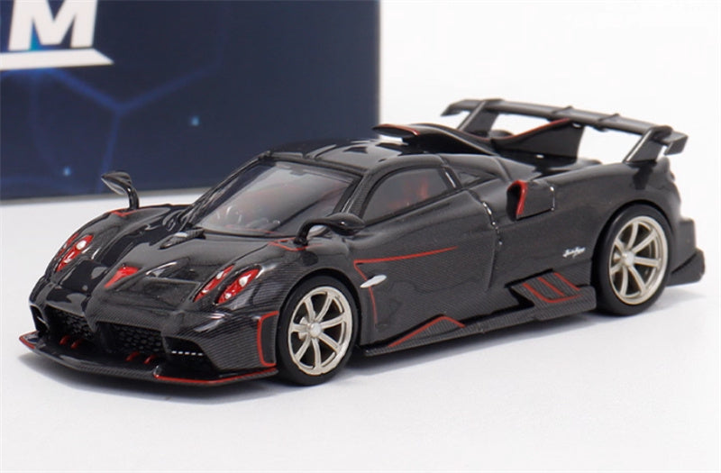 XF MODEL Pagani Imola supercar Black carbon 1:64 Car Pre-built Model view1