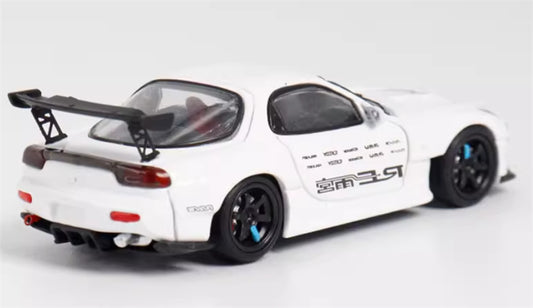 BSC Mazda RX7 Amemiya FD3S White 1:64 Car Pre-built Airliner Model Display view2