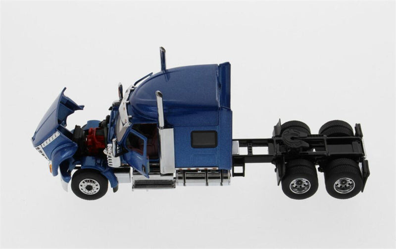 CATERPILLAR  International LoneStar Sleeper American version Metallic Blue Tandem Prime Mover Tractor Truck  1:50 Truck Pre-built Model
