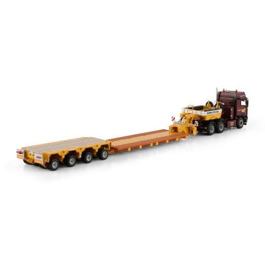1:50 VOLVO GALLIKER F16 6X4 SCHEUERLE INTERCOMBI 4 AXLE WSI Diecast Model