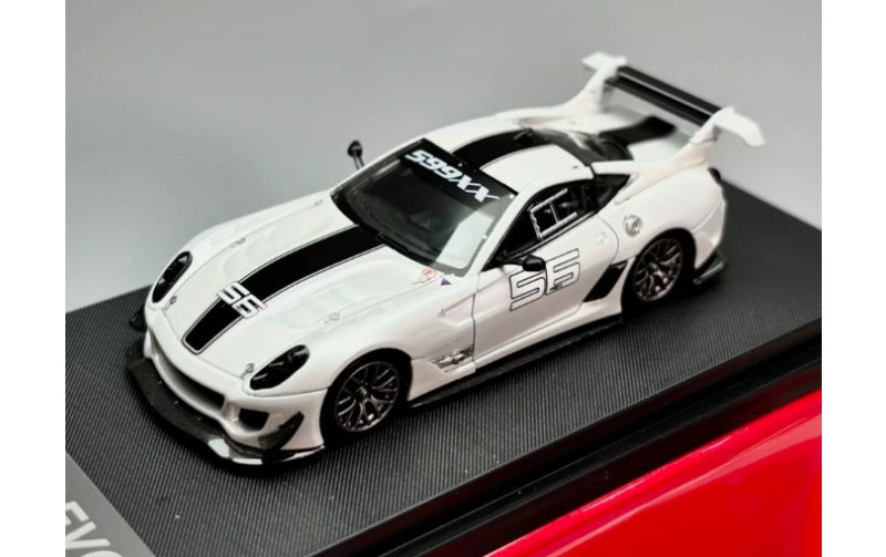 1:64 Ferrari 599XX EVO  White LS Model #56 Limited Edition 499PCS ONLY DIECAST Model