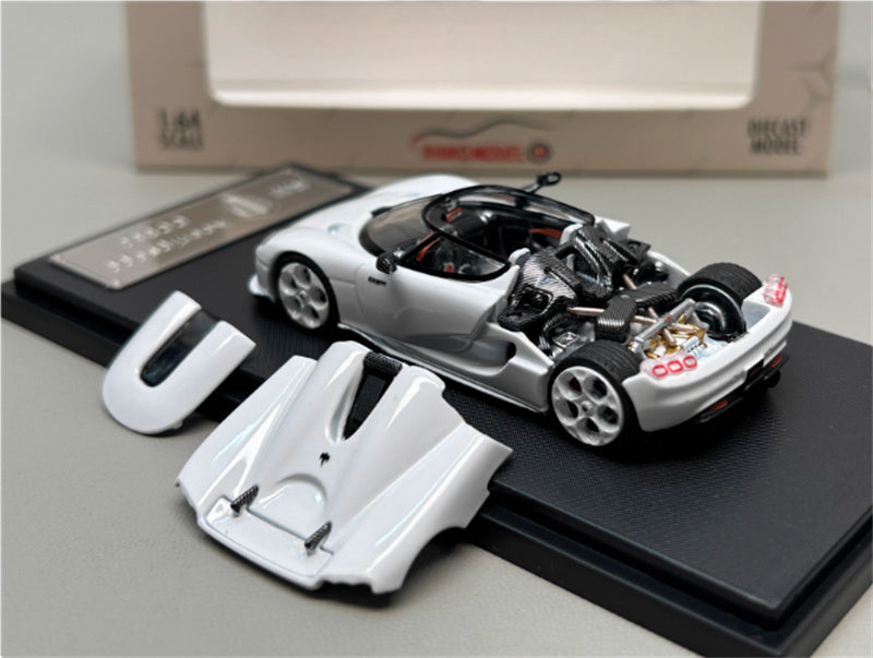 Rhino Model Koenigsegg CC850 Supercar Limited Edition 999PCS ONLY white 1:64 Car Pre-built Model view3